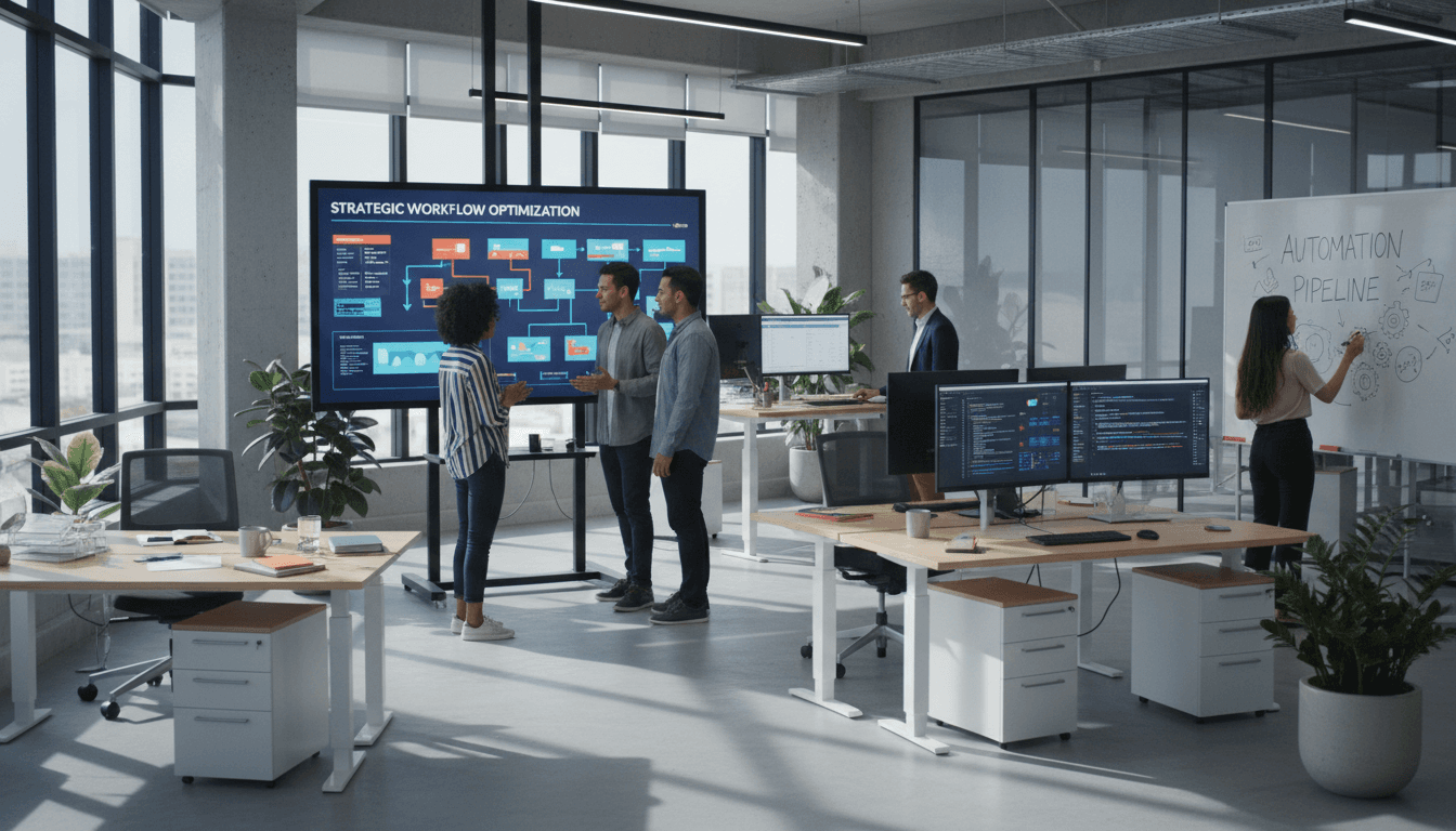 10X AI team collaborating on AI implementation strategy